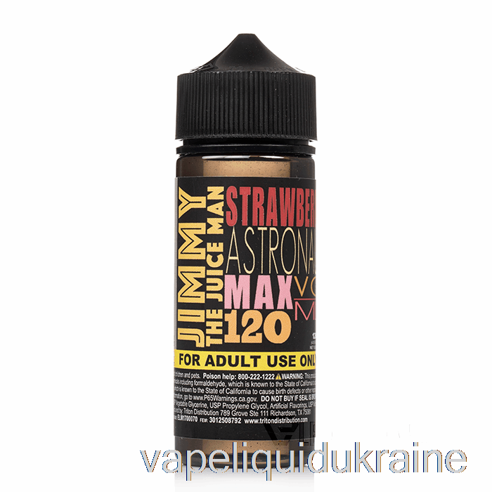 Vape Liquid Ukraine Strawberry Astronaut - Jimmy The Juiceman - 120mL 0mg